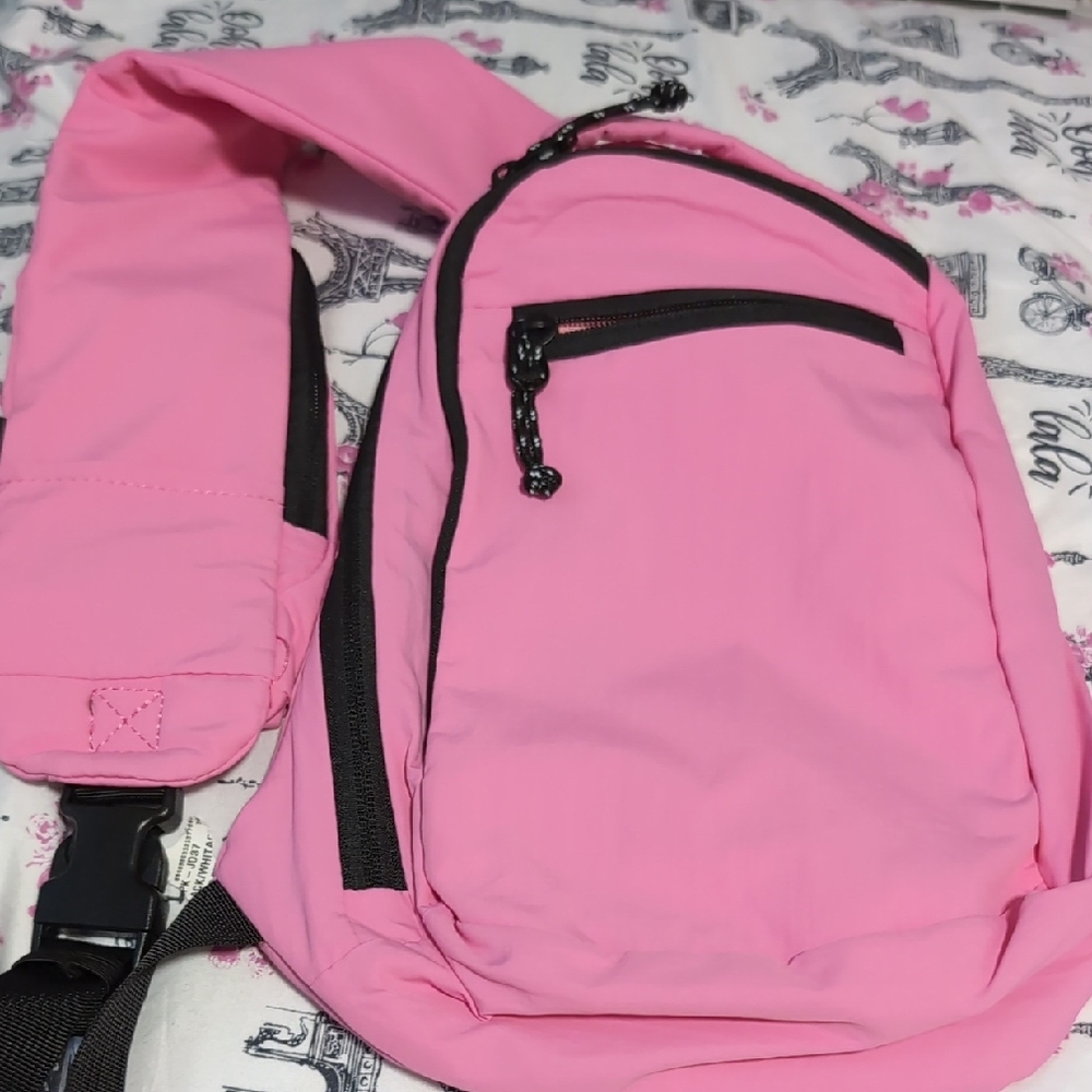 Pink Sling Backpack